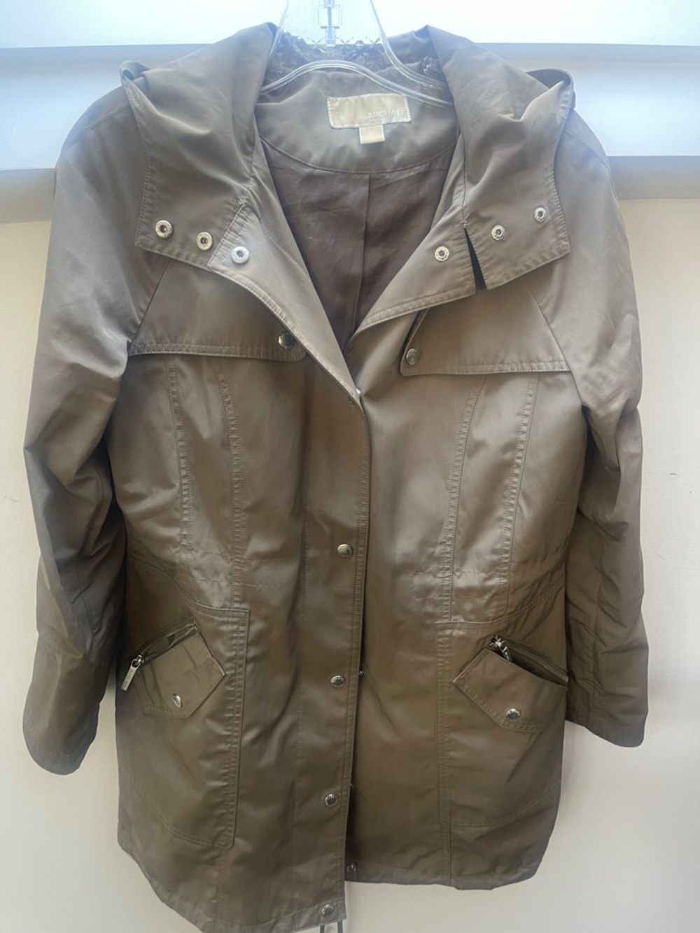 MICHAEL Michael Kors Olive Utility Hooded Jacket